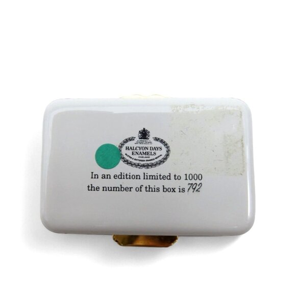 HALCYON DAYS Enamel Queen Elizabeth II And Prince Philip 50th Wedding Anniversar - Picture 7 of 10